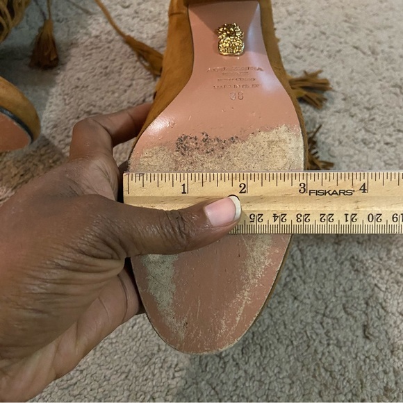 Aquazzura Suede Fringe Booties - Picture 12 of 17